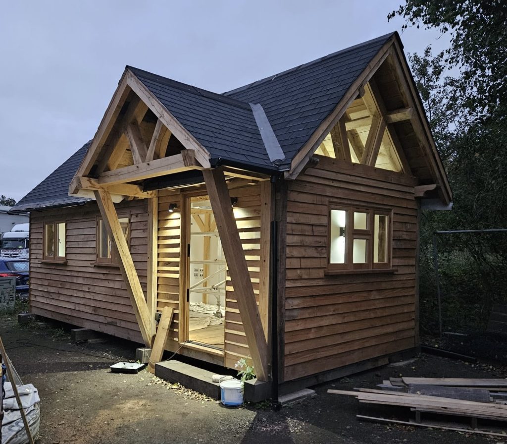 Building Our Dream: Crafting a Portable Oak-Framed Office in Our Sussex Yard